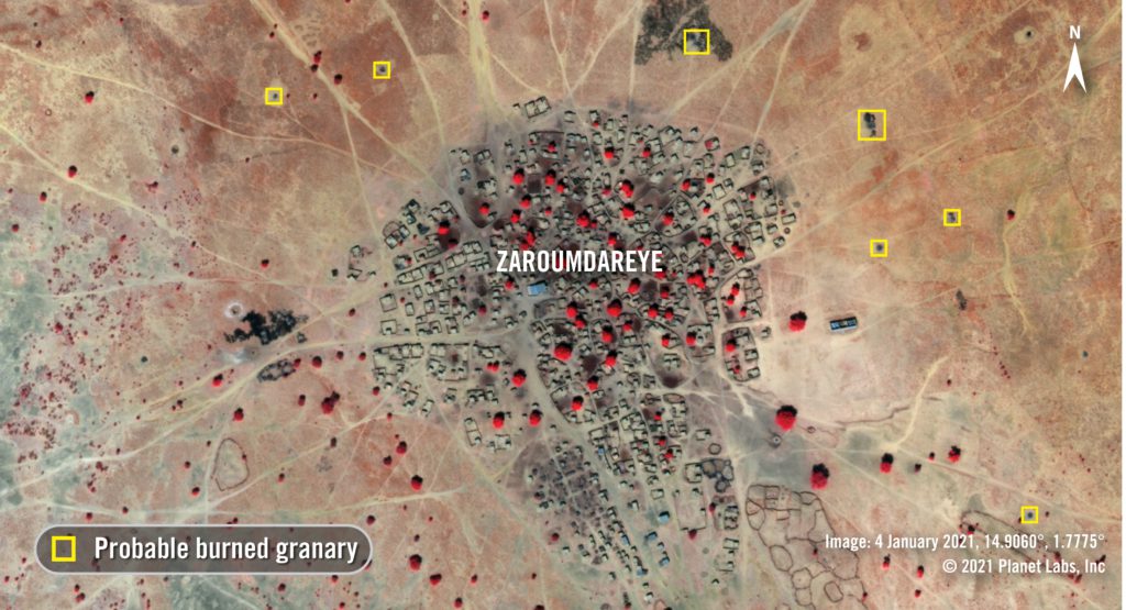 Aerial view of Zaroumdareye area in Niger