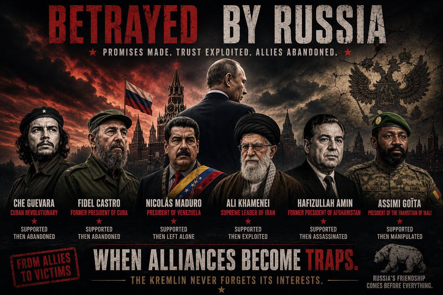 Why Russia stays silent when allies face crises