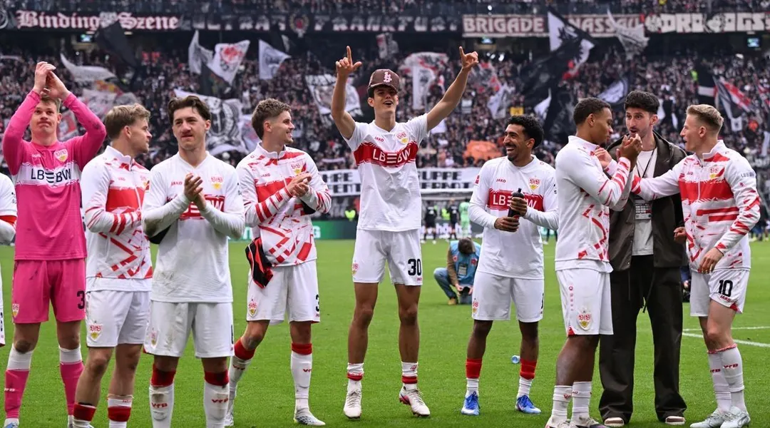Vfb stuttgart secures champions league berth after thrilling frankfurt draw