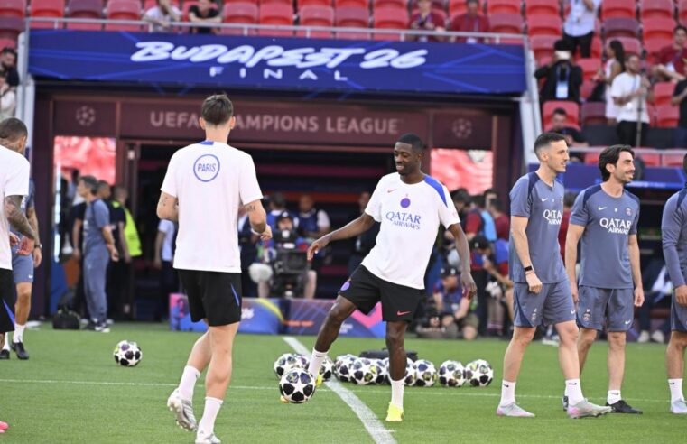 Dembele tests fitness ahead of champions league final