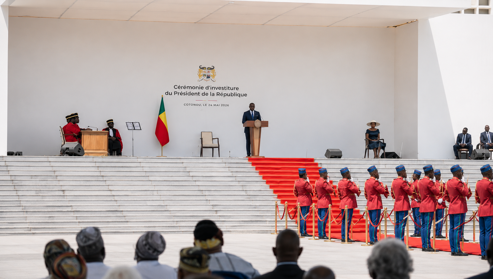 Benin romuald wadagni sworn in after historic 94% election win