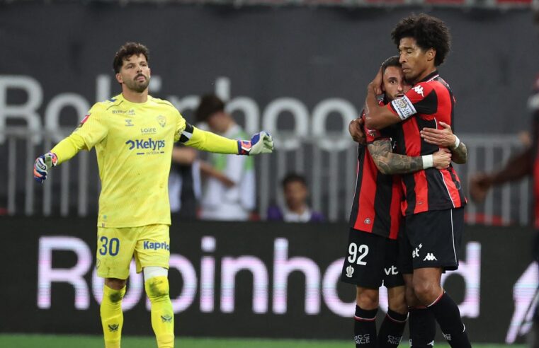Nice secures Ligue 1 future with dramatic playoff win over Saint-Étienne