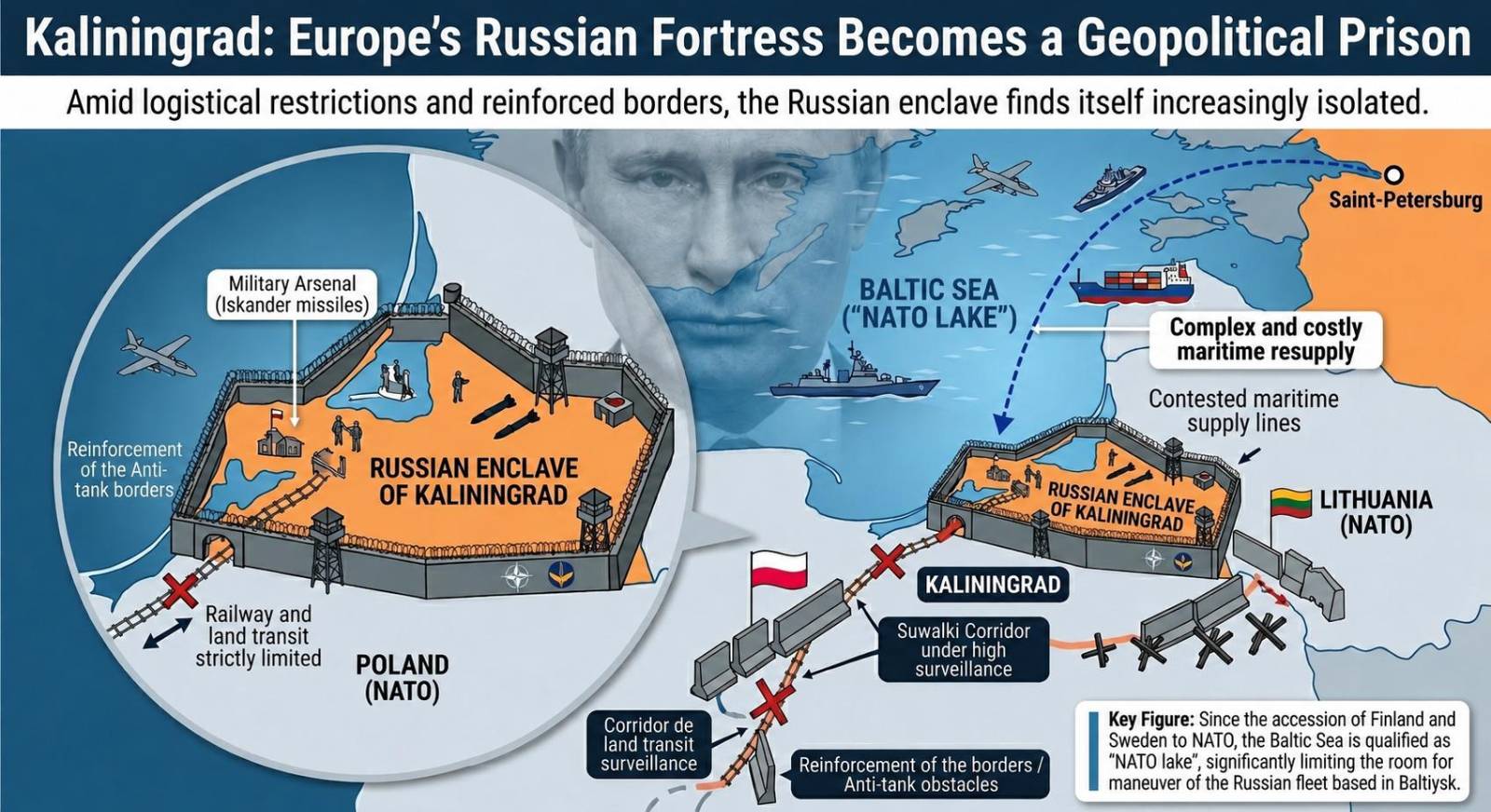 Kaliningrad: a russian outpost trapped in europe’s tightening grip