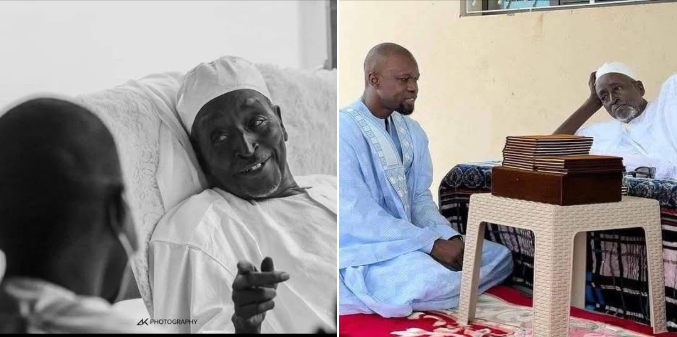 Ousmane sonko mourns spiritual mentor serigne cheikh saliou mbacké