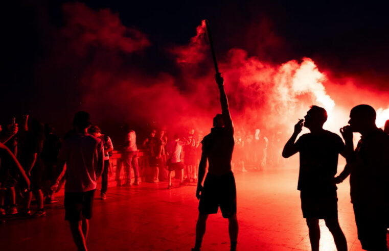 Chaos after champions league victory: one dead, eight critically injured in France