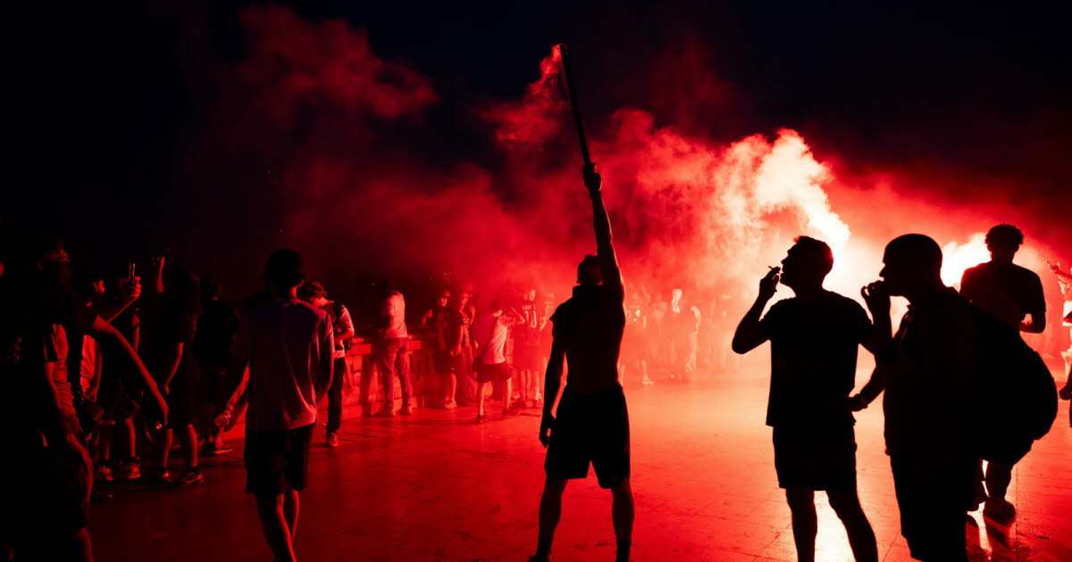 Chaos after champions league victory: one dead, eight critically injured in France