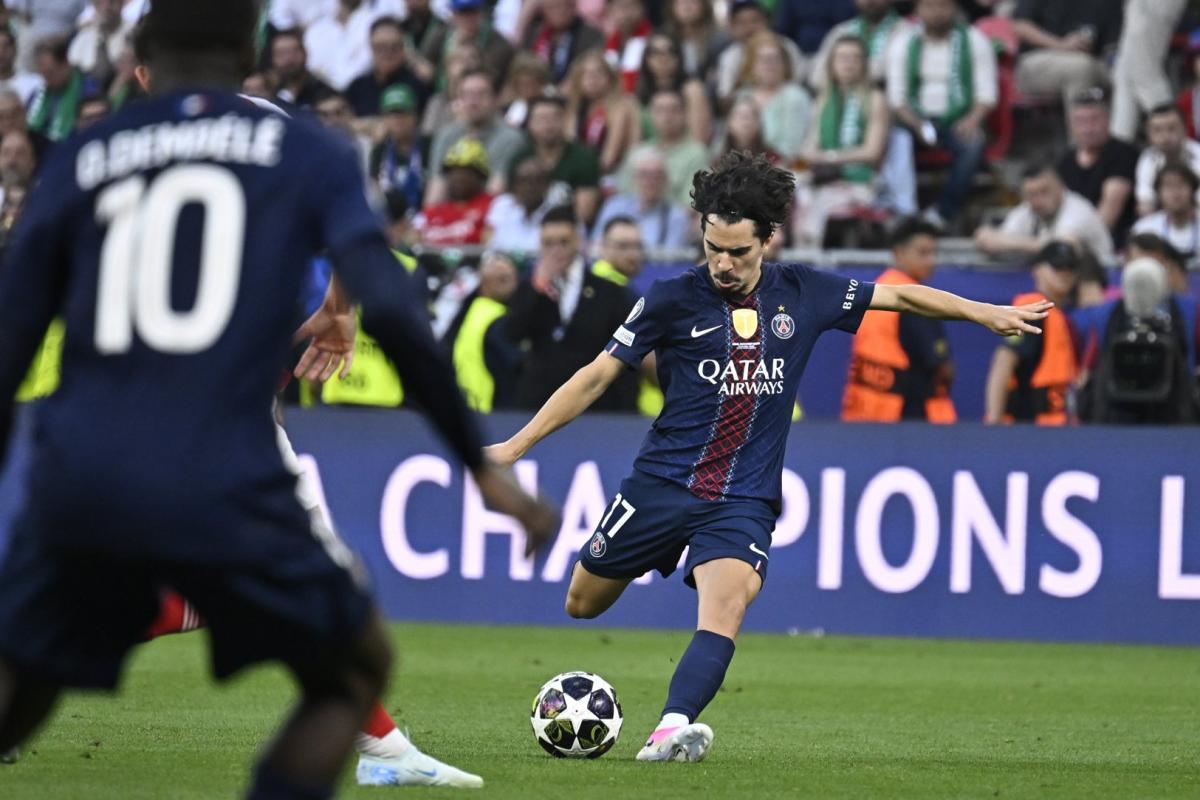 Vitinha named man of the match in Paris sg’s champions league triumph