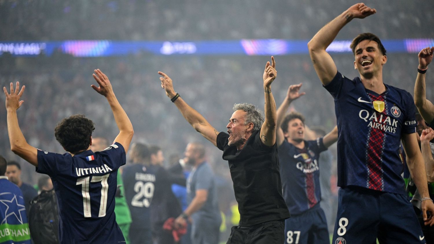 Paris Saint-Germain’s golden era: supporters celebrate historic champions league double in Budapest