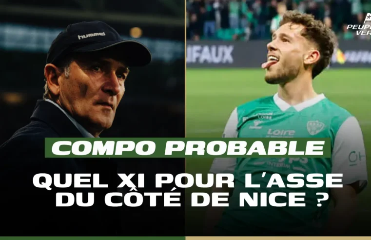 ASSE’s lineup for decisive Ligue 1 playoff clash in Nice revealed