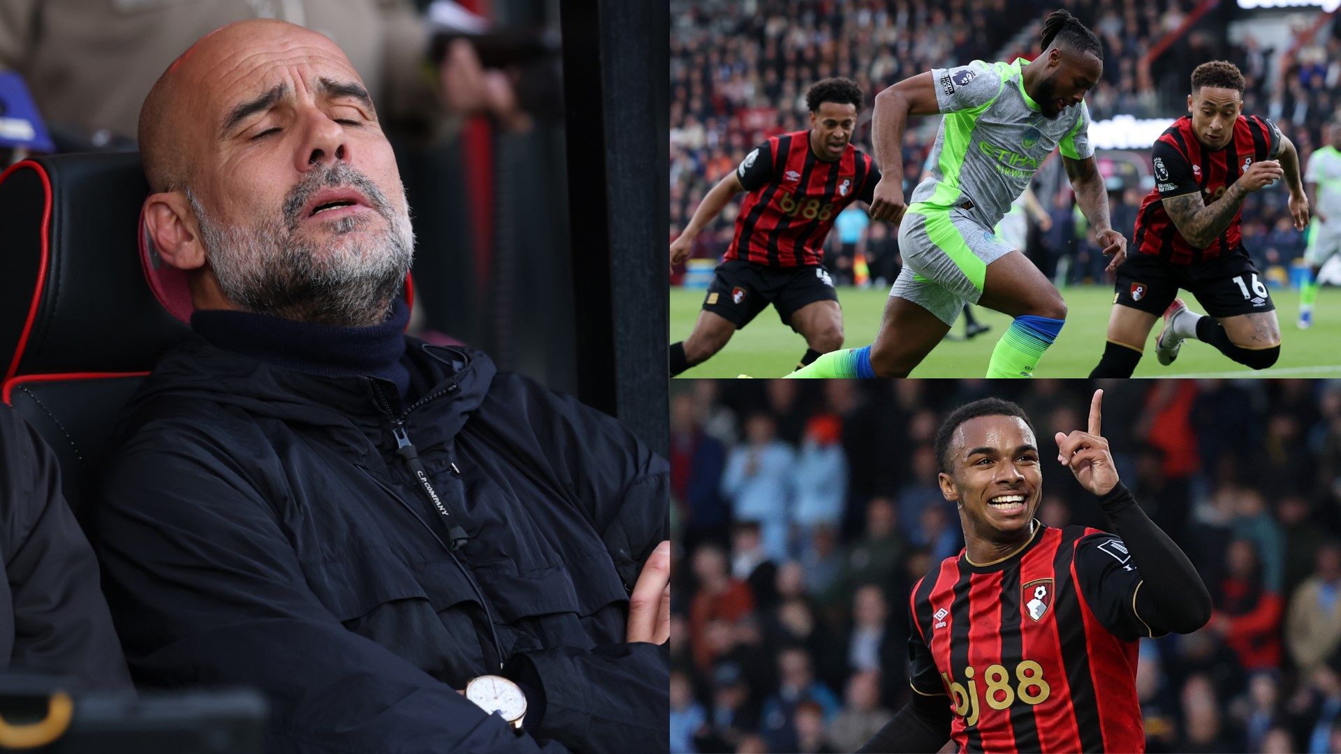 Manchester City’s title hopes crushed in draw at Bournemouth