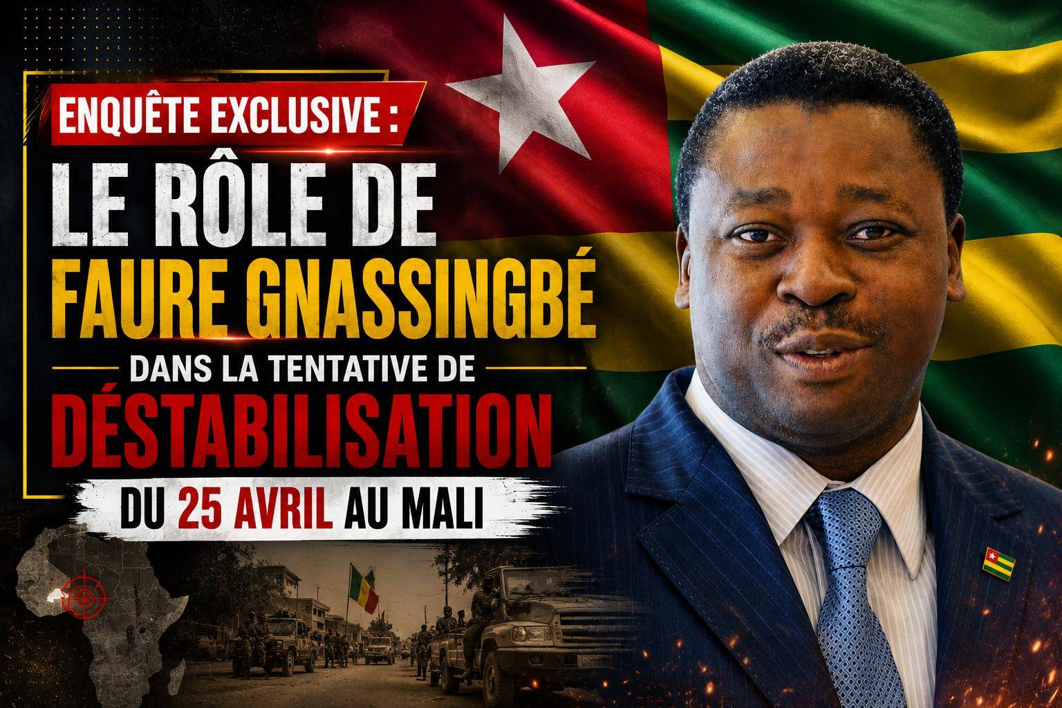 Unveiling faure gnassingbé’s alleged role in Mali’s destabilization