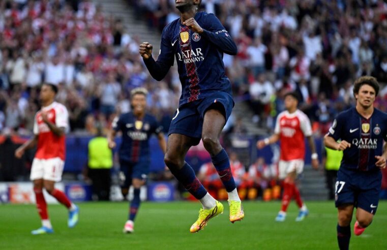 Psg arsenal match ends 1-1 with dembele penalty equaliser