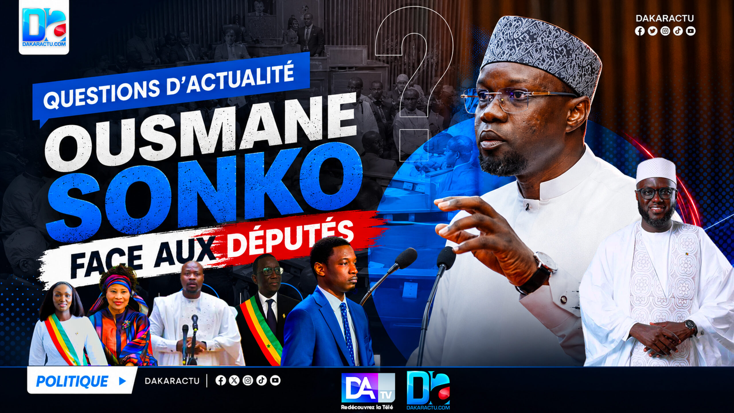 Prime minister ousmane sonko addresses the national assembly