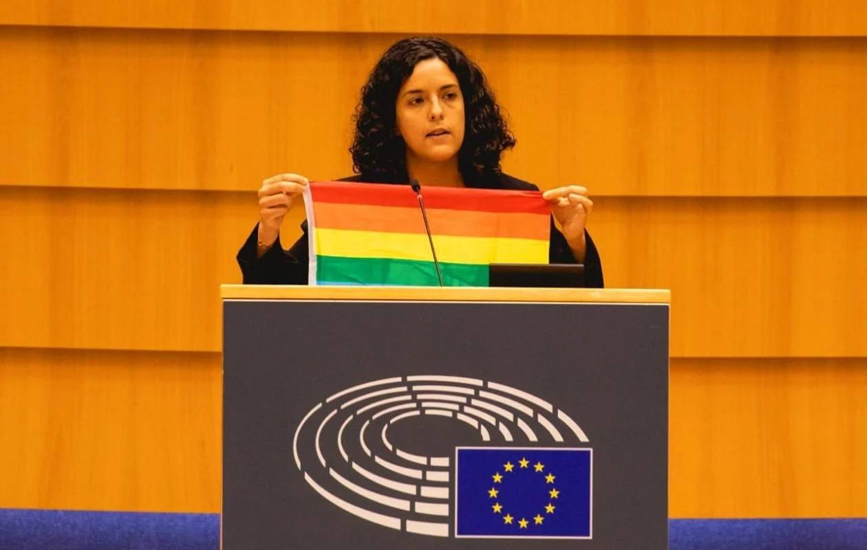 Manon Aubry speaking about LGBTQ+ rights in Senegal