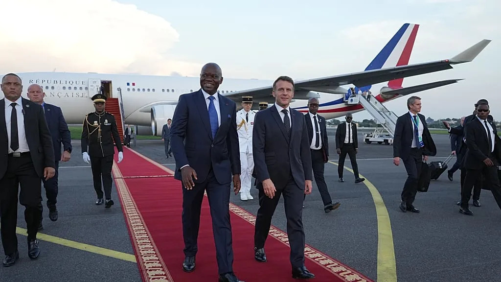 Gabon president arrives in France for state visit
