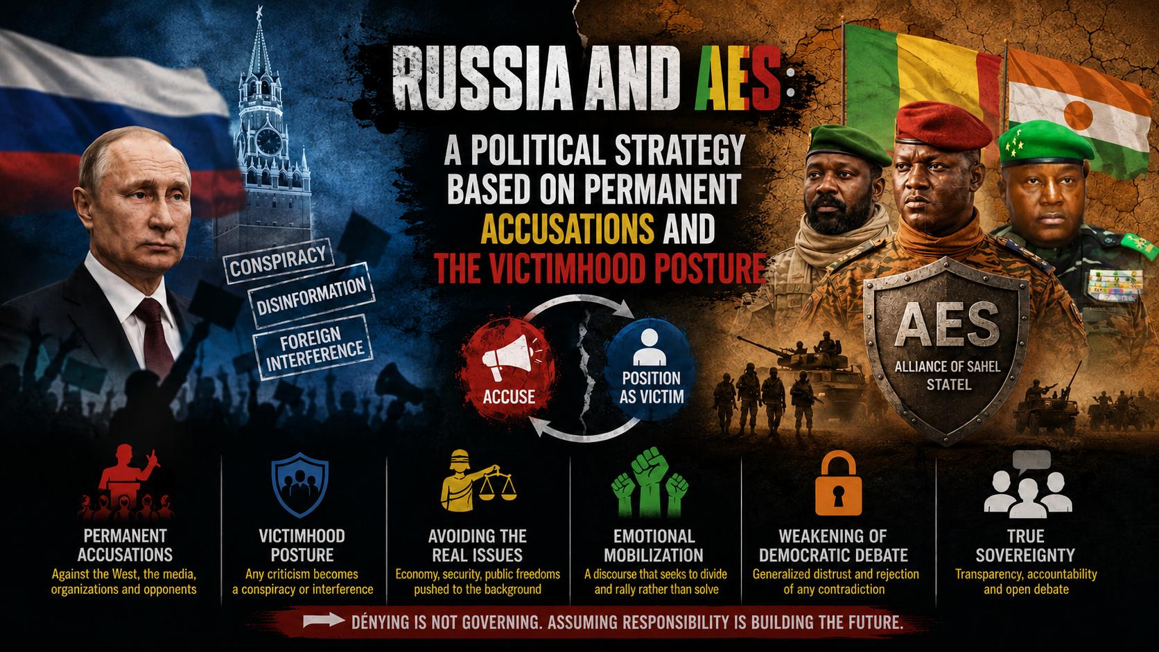 Political strategy of Russia and Sahel states through perpetual accusations