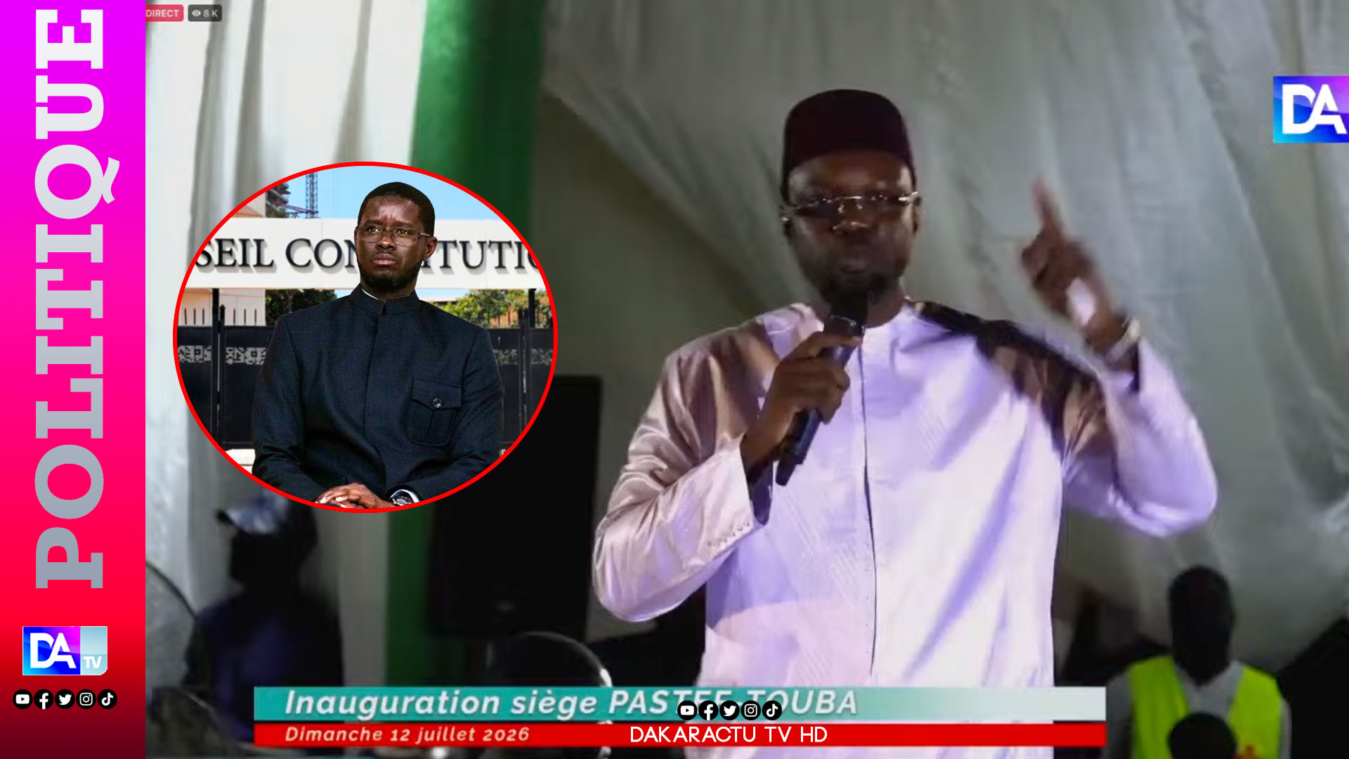 Ousmane Sonko challenges constitutional council and president diomaye faye