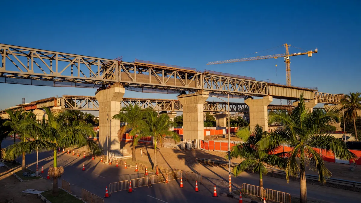 Abidjan metro construction: rue des caraïbes closed for major works