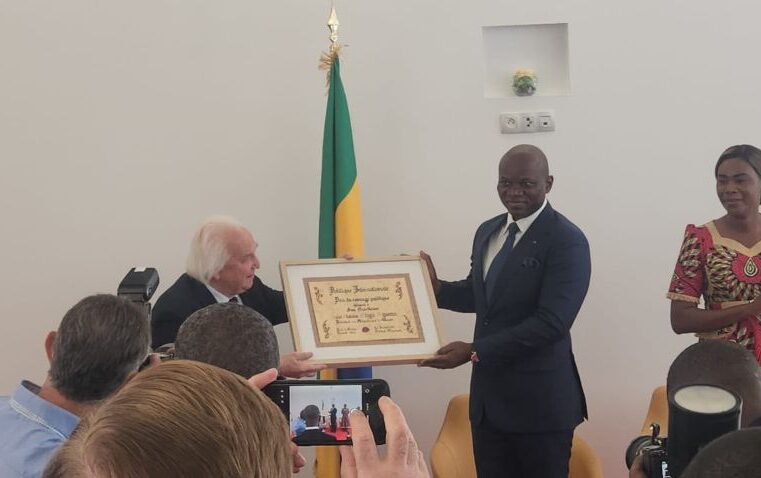 Gabon’s president wins international political courage award