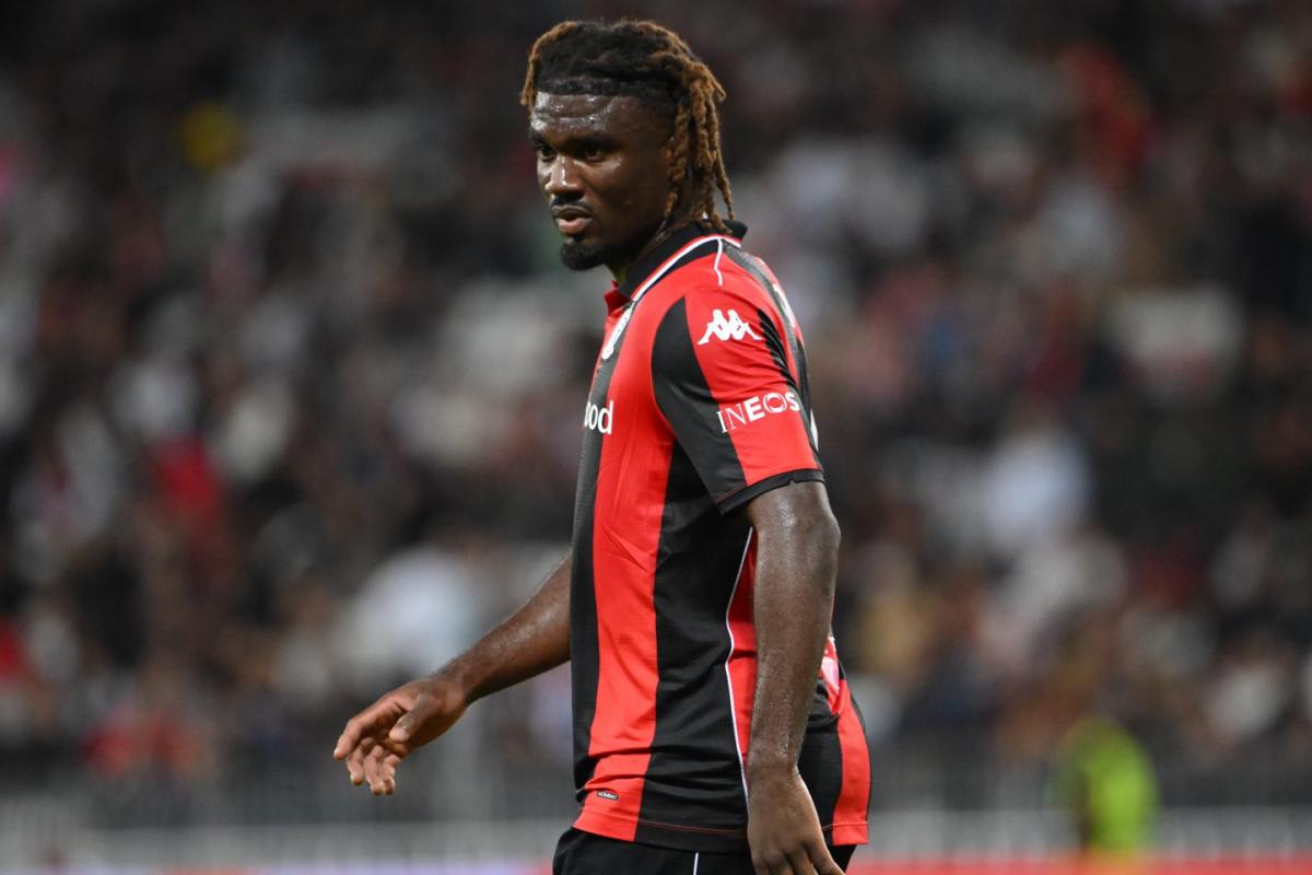 Dans l’attente d’un transfert, Terem Moffi à la reprise de Nice en Ligue 1