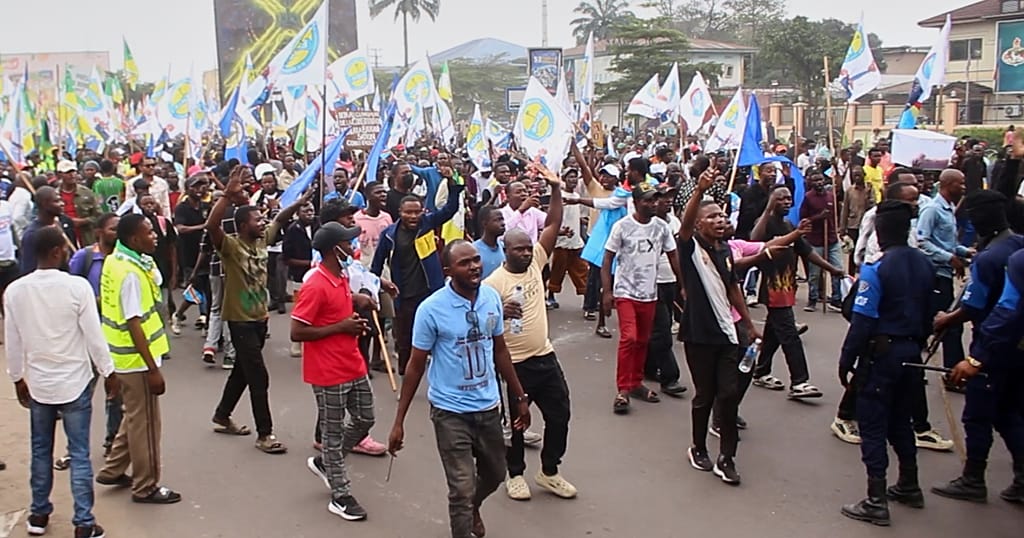 Human rights watch condemns force in Kinshasa protests