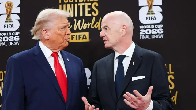 Donald Trump and FIFA President Gianni Infantino
