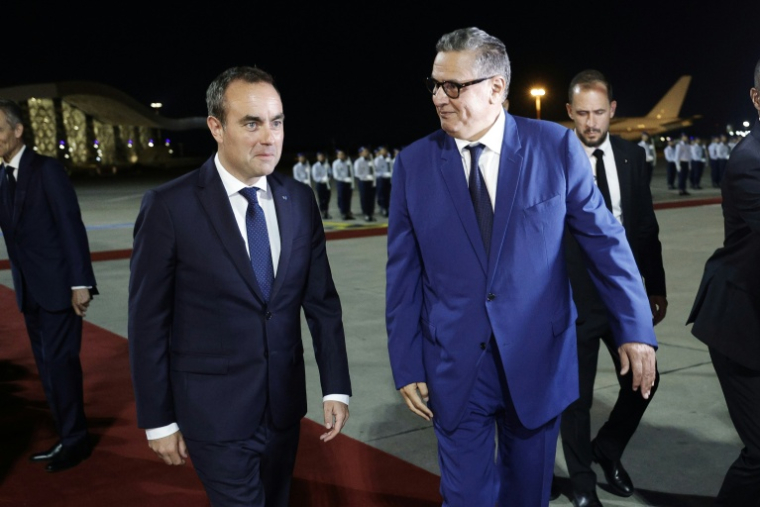 French Prime Minister Sébastien Lecornu arriving in Rabat