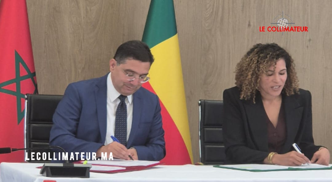 Delegates from Bénin and Morocco during bilateral talks in Cotonou