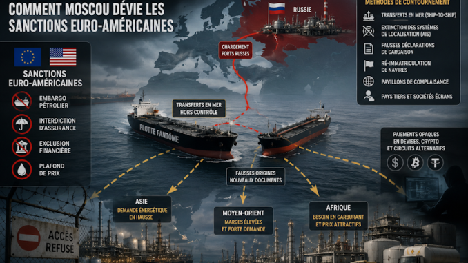 Russian fuel smuggling vessels