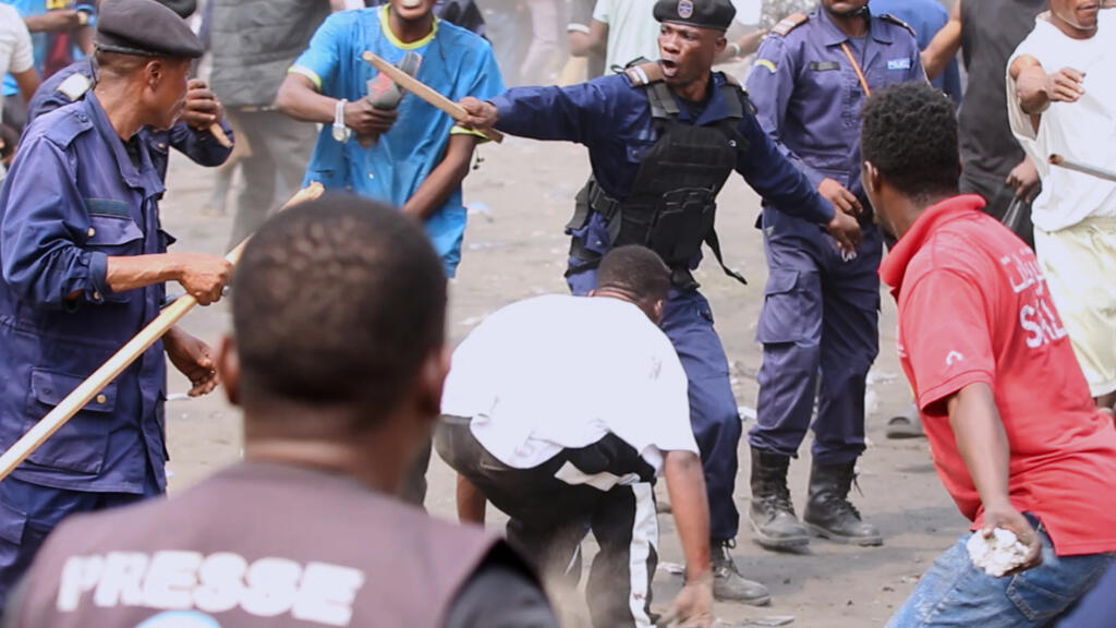 Clashes between police and protesters during a demonstration in Kinshasa, Democratic Republic of Congo, June 12, 2026 (illustrative image).