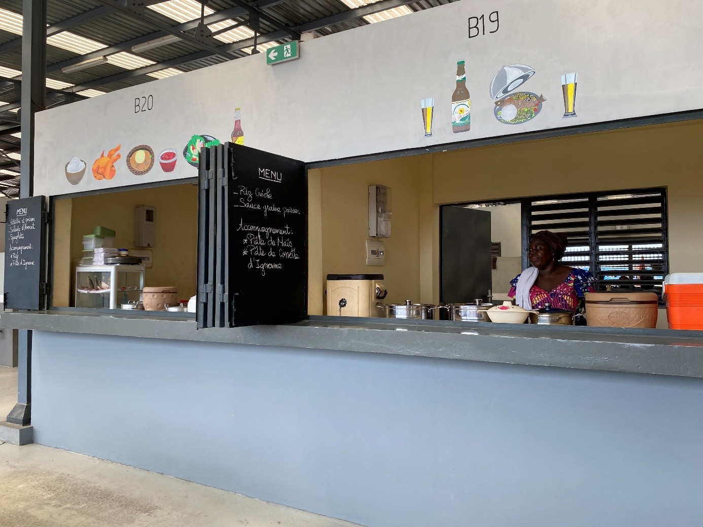 Modern market spaces boost food safety for Cotonou port workers