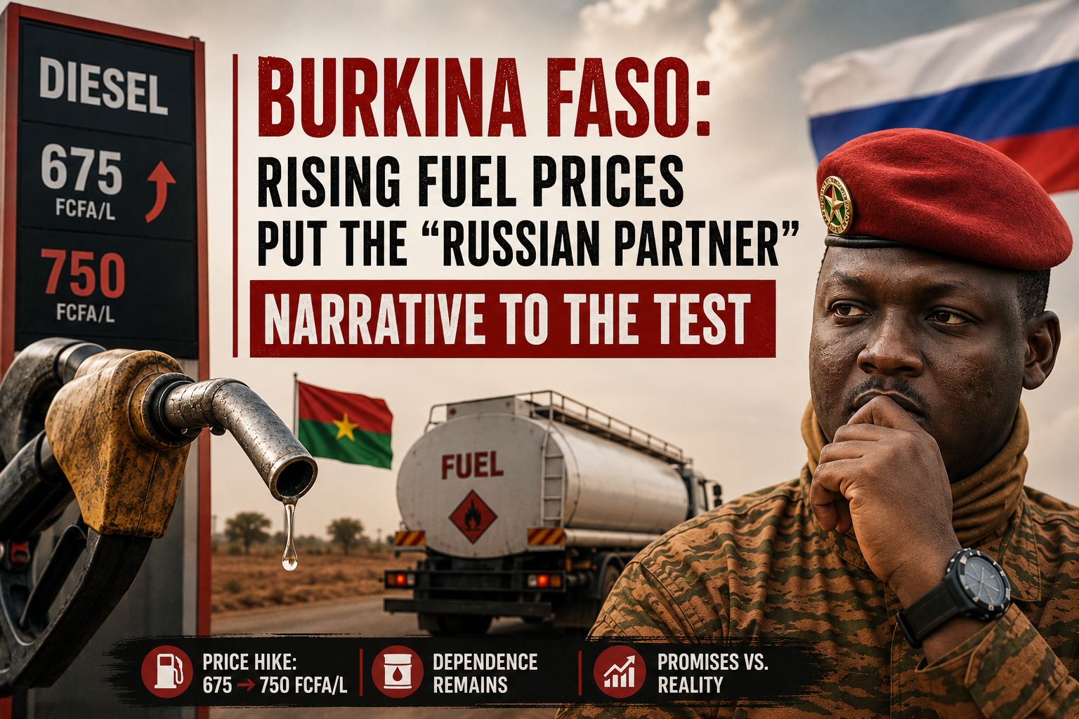 Burkina Faso: fuel price hike scrutinizes the ‘Russian partner’ narrative