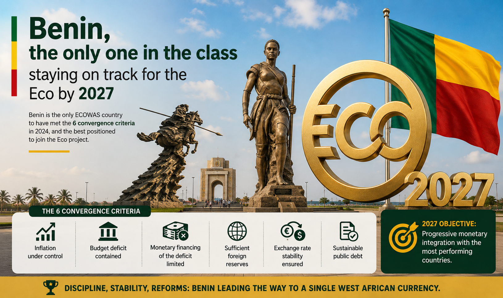 Benin leads eco convergence ahead of 2027 launch
