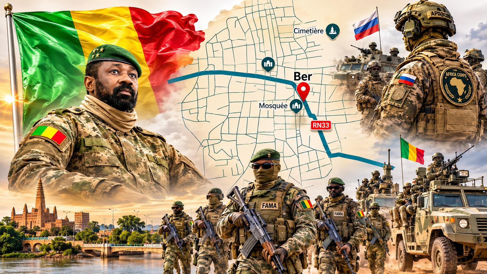 Mali’s north ablaze: fama and africa corps ambushed near ber amid escalating security challenges