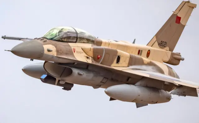 US-made F-16 fighter jet in Royal Moroccan Air Force service