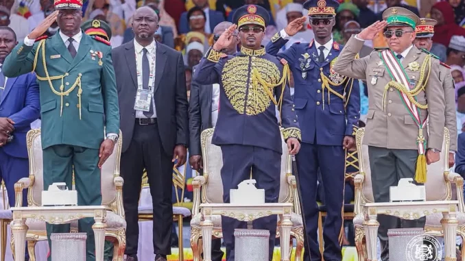 Military parade in N'Djamena during Chad's independence celebrations